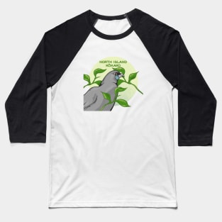 North Island Kokako Baseball T-Shirt